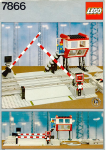 Bedienungsanleitung Lego set 7866 Trains Bahnübergang