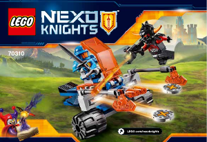 Manuale Lego set 70310 Nexo Knights Blaster da battaglia di Knighton