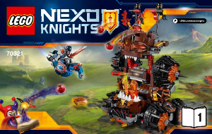 Manual de uso Lego set 70321 Nexo Knights Máquina de asedio infernal del general Magmar