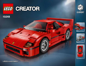 Vadovas Lego set 10248 Creator Ferrari F40