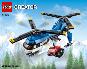 Manual de uso Lego set 31049 Creator Helicóptero de doble hélice