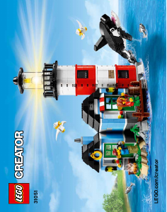 Manual de uso Lego set 31051 Creator Isla del faro