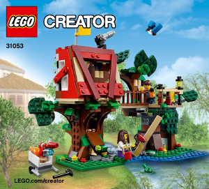 Instrukcja Lego set 31053 Creator Przygody w domku na drzewie
