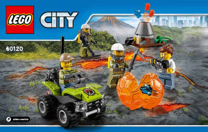 Instrukcja Lego set 60120 City Wulkan - zestaw startowy 