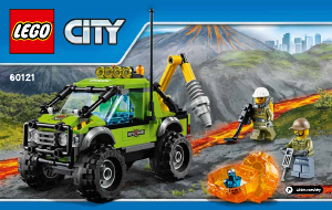 Manual de uso Lego set 60121 City Volcán – Camión de exploración