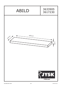 Посібник JYSK Abild (80x4x24) Полиця