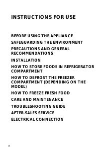 Manual Whirlpool ARC 5531 Fridge-Freezer