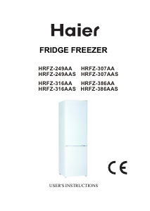 Mode d’emploi Haier HRFZ-249AA Réfrigérateur combiné