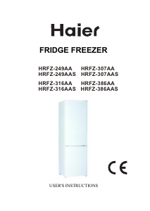 Mode d’emploi Haier HRFZ-307AA Réfrigérateur combiné