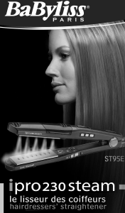 Manual de uso BaByliss ST95E ipro 230 Steam Plancha de pelo