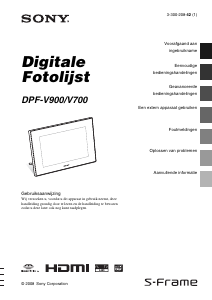 Handleiding Sony DPF-V700 Digitale fotolijst