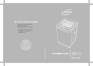 Manual de uso Fensa Infinity 13 BWG Lavadora
