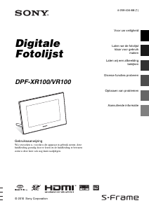 Handleiding Sony DPF-VR100 Digitale fotolijst