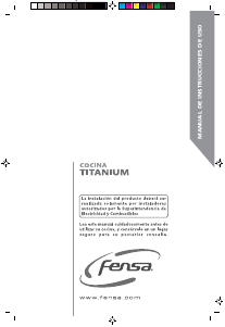 Manual de uso Fensa Titanium F 2595 T Cocina