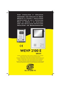 Manuale Extel WEVP 2100 E Citofono