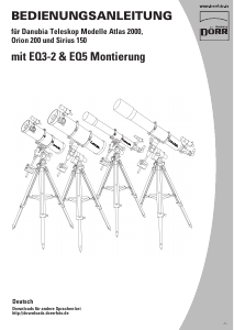 Bedienungsanleitung Dörr Danubia Atlas 2000 Teleskop