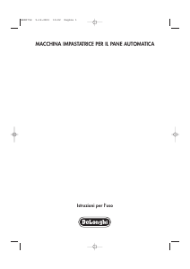 Manuale DeLonghi BDM 075S Macchina per il pane