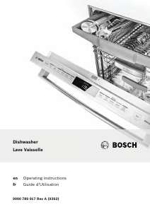 Manual Bosch SHE65T52UC Dishwasher