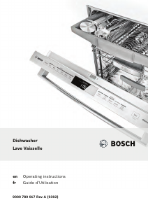 Manual Bosch SHE68T52UC Dishwasher