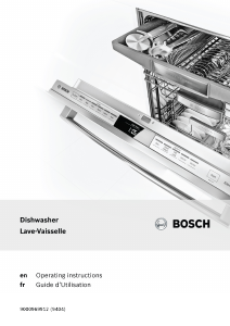 Manual Bosch SHP65T52UC Dishwasher