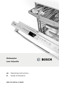 Manual Bosch SHV53T53UC Dishwasher