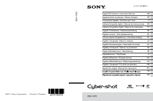 Bruksanvisning Sony Cyber-shot DSC-H70 Digitalkamera