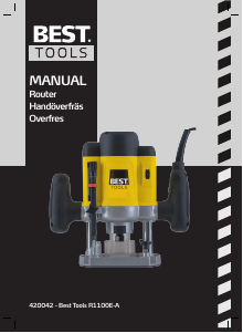 Bruksanvisning Best Tools R1100E-A Överfräs