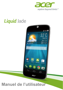 Mode d’emploi Acer Liquid Jade Téléphone portable