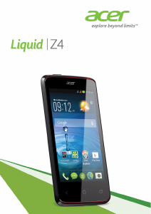 Mode d’emploi Acer Liquid Z4 Téléphone portable