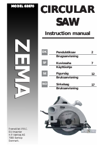 Bruksanvisning Zema 68670 Sirkelsag