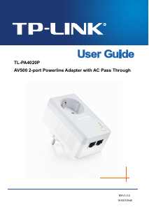 Handleiding TP-Link TL-WPA4226T Powerline adapter