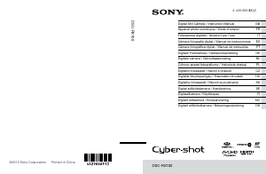 Manuale Sony Cyber-shot DSC-RX100 Fotocamera digitale