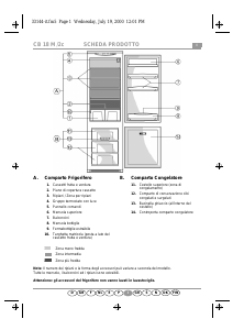 Manuale Whirlpool ART 482 M Frigorifero-congelatore