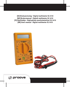 Bruksanvisning Proove EL1410 Multimeter