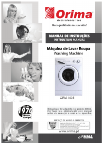 Manual Orima ORM 1005 Máquina de lavar roupa