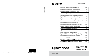 Priročnik Sony Cyber-shot DSC-TX20 Digitalni fotoaparat