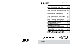 Käyttöohje Sony Cyber-shot DSC-TX20 Digitaalikamera