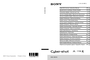 Kullanım kılavuzu Sony Cyber-shot DSC-W510 Dijital kamera