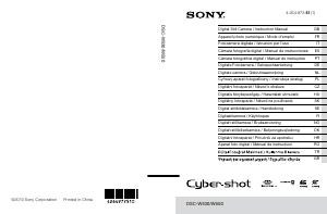 Kullanım kılavuzu Sony Cyber-shot DSC-W550 Dijital kamera