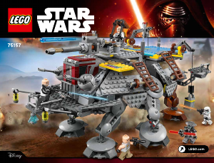 Käyttöohje Lego set 75157 Star Wars Kapteeni Rexin AT-TE