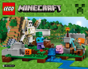 Bruksanvisning Lego set 21123 Minecraft Jerngolemen