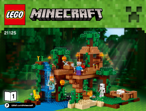 Manuale Lego set 21125 Minecraft La casetta sull'albero nella giungla