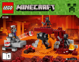 Manual de uso Lego set 21126 Minecraft El wither