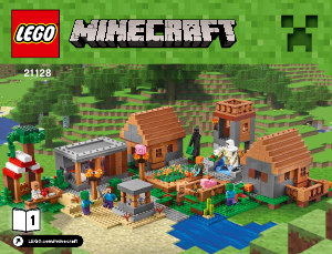 Manual Lego set 21128 Minecraft The village