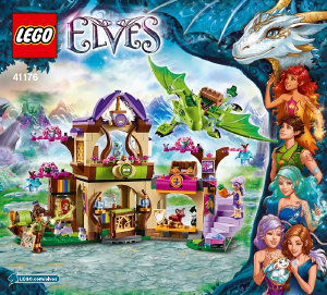 Manuale Lego set 41176 Elves La piazza del mercato segreta