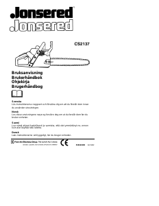 Bruksanvisning Jonsered CS 2137 Kedjesåg