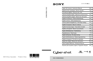 Manual de uso Sony Cyber-shot DSC-W630 Cámara digital