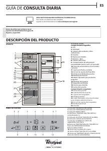 Manual de uso Whirlpool BSFVA 9353 OX Frigorífico combinado