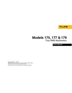 Manual Fluke 177 Multimeter