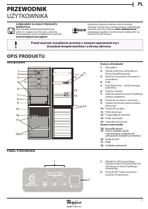 Instrukcja Whirlpool BSNF 8123 OX Lodówko-zamrażarka